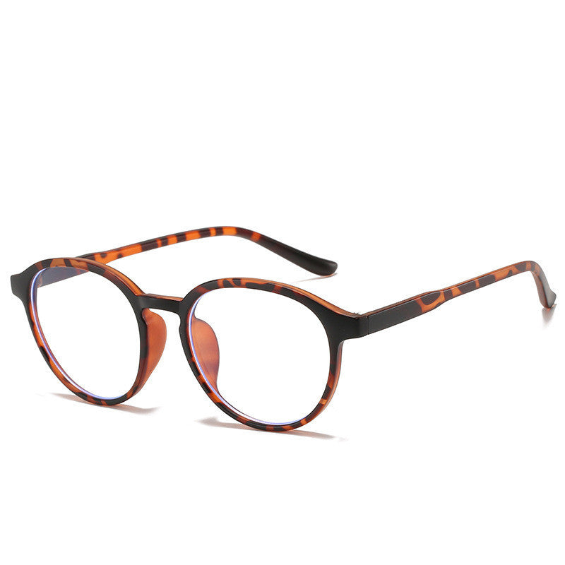 Unisex TR90 Full Frame Retro Round Reading Glasses With Flat Mirror Design For Vision Correction And Everyday Comfort