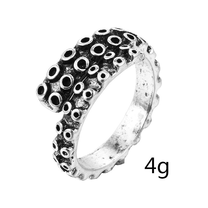 Unisex Animal Ring Exaggerated Snake Ring Punk Retro Alloy Ring European And American Individually Packed Fair