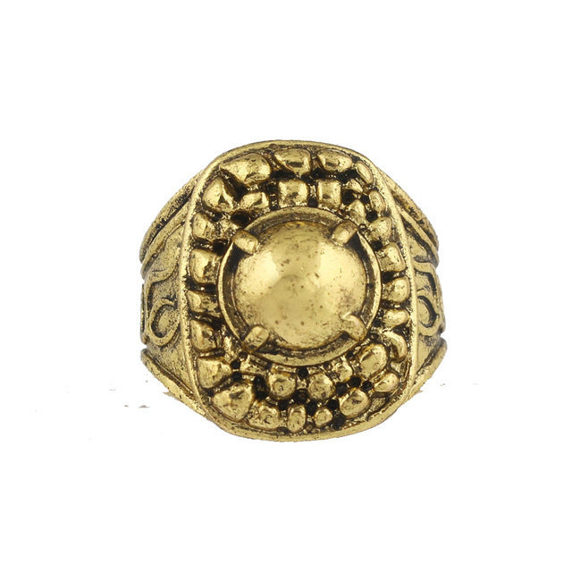 Unisex Alloy Fashion Ring Electroplated Individually Packaged for Game Accessory Inspired by Dark Souls 3 Gears