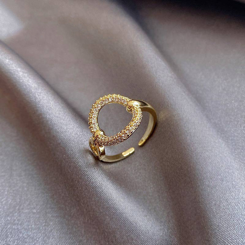 Geometric Open Ring Adjustable Alloy Band Jewelry Daily