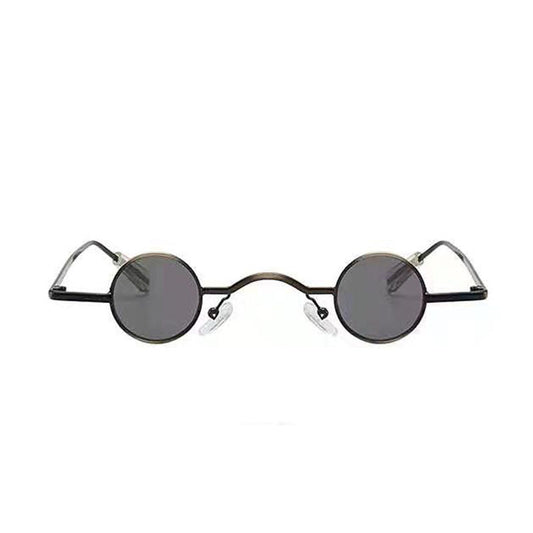 Unisex Retro Round Sunglasses Vintage Metal Frame Eyewear With PC Lenses High Visibility Lens Rate All Weather