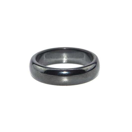 Unisex Hematite Magnetic Ring Geometric Design European American Fashion Individually Packed Rings Souvenir Gift