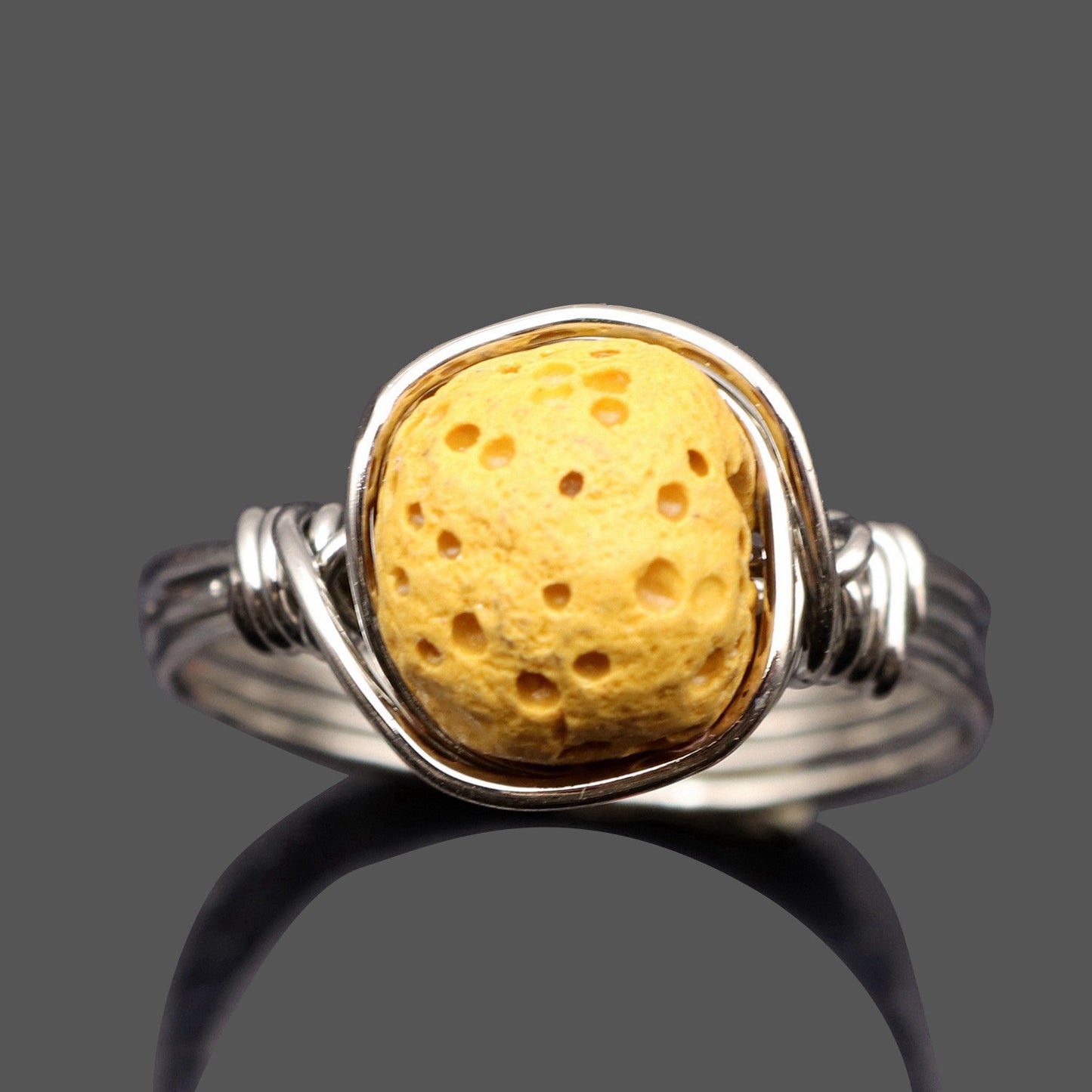 Unisex Wire Wrapped Natural Stone Finger Rings Amethyst Agate Quartz Reiki Healing Gemstone Jewelry For Women And Men