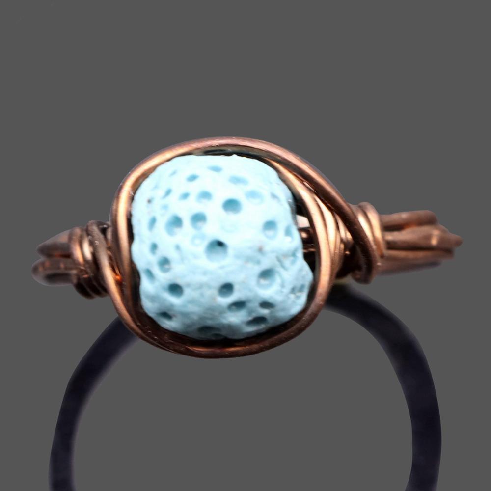 Unisex Wire Wrapped Natural Stone Finger Rings Amethyst Agate Quartz Reiki Healing Gemstone Jewelry For Women And Men