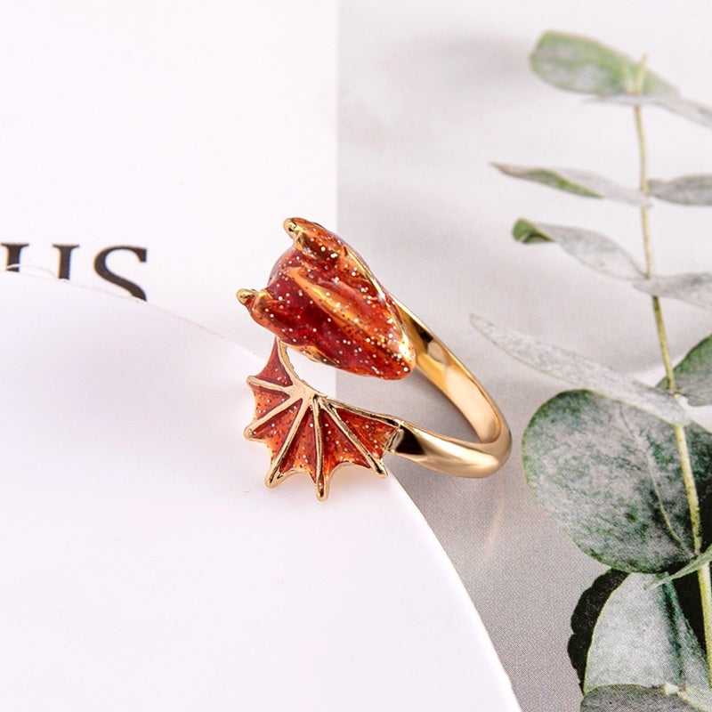 Unisex Snake Rings Dripping Oil Us Exaggerated Three Dimensional Alloy Electroplated Adjustable Fashion Jewelry