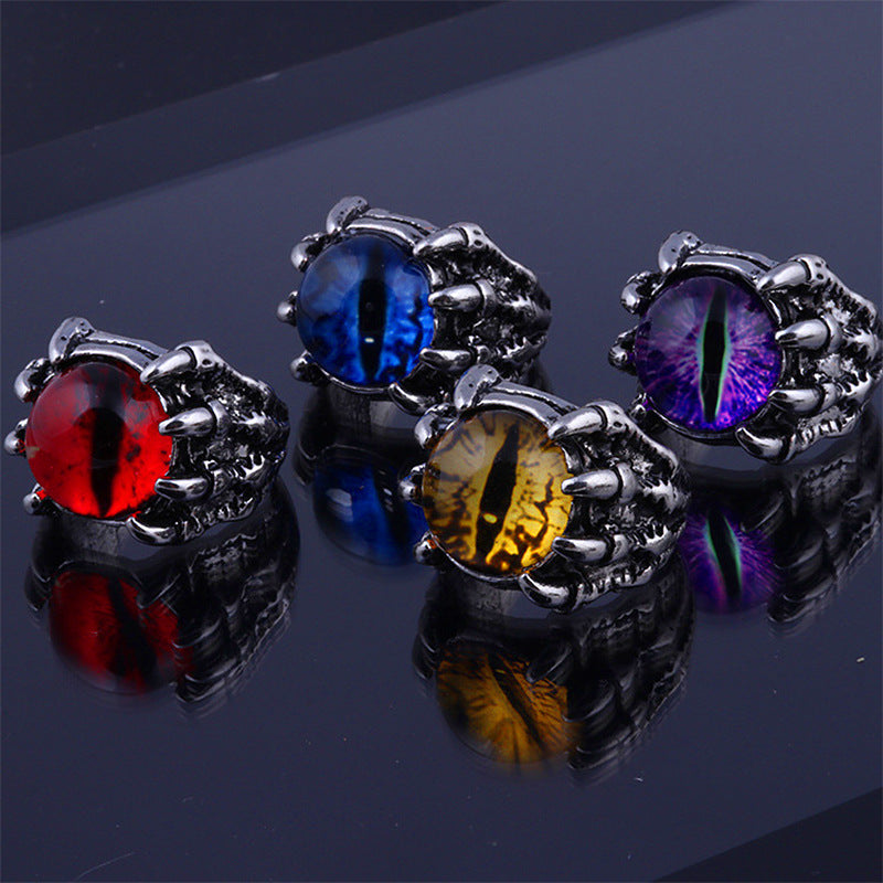 Unisex Anime Ring Electroplated Retro European American Style Individually Packed Cool Fashionable Punk Ring Accessory