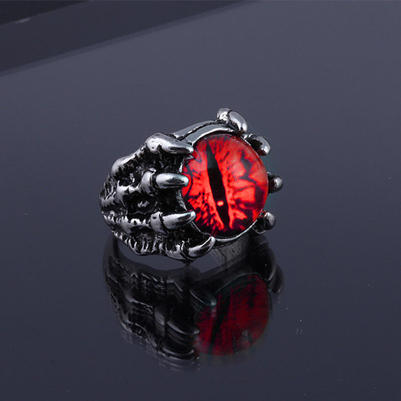 Unisex Anime Ring Electroplated Retro European American Style Individually Packed Cool Fashionable Punk Ring Accessory