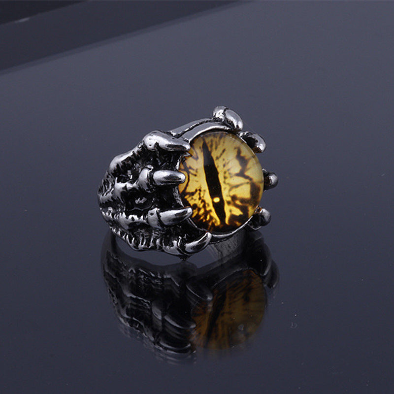 Unisex Anime Ring Electroplated Retro European American Style Individually Packed Cool Fashionable Punk Ring Accessory