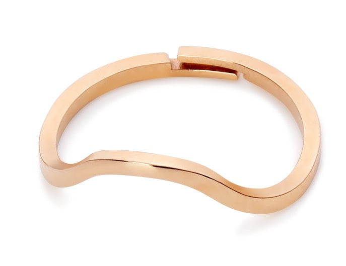 Titanium Steel Couple Rings Adjustable Zodiac Constellation Form Rose Gold Electroplated Rings For Women And Men