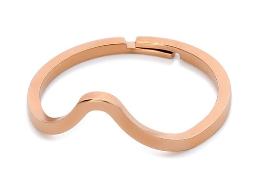 Titanium Steel Couple Rings Adjustable Zodiac Constellation Form Rose Gold Electroplated Rings For Women And Men