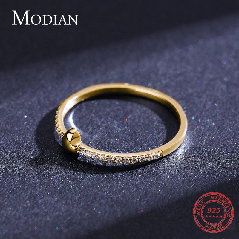 Women's 925 Sterling Silver Ring Heart Shaped Ring for Women Girls Lightweight Ring Elegant Jewelry Gift for Her Japanese Korean Ring Silver Ring