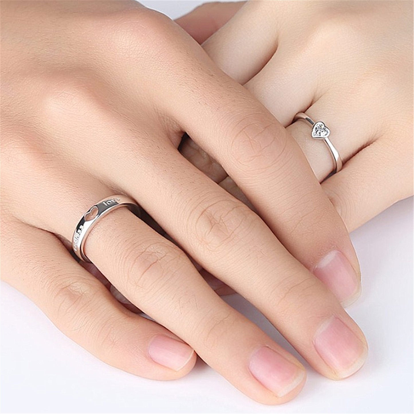 Adjustable Copper Ring For Couples With Alloy And Artificial Gem Inlay Fashion Statement Ring Open Band For Everyday Wear