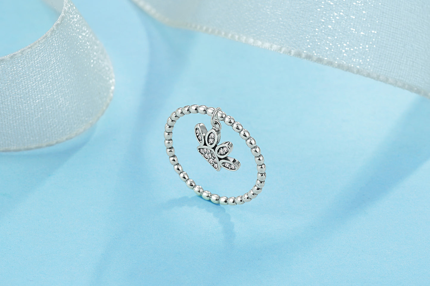 Womens Sterling Silver Cartoon Dog Ring With Footprint Design Oxidized Finish Zircon Inlay Perfect Gift For Her