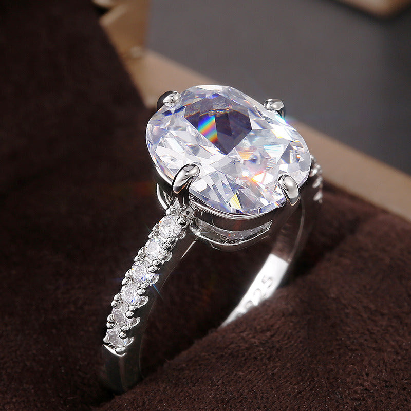 Unisex Metal Square Ring Set With Alloy Inlaid Gems European Design Individually Packaged Rings For Men And Women
