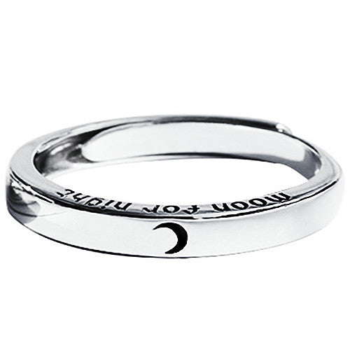 Couple Rings Fashion Silver Sun Moon Star Geometric Matching Rings For Women And Men Gift Set Timely Accessory