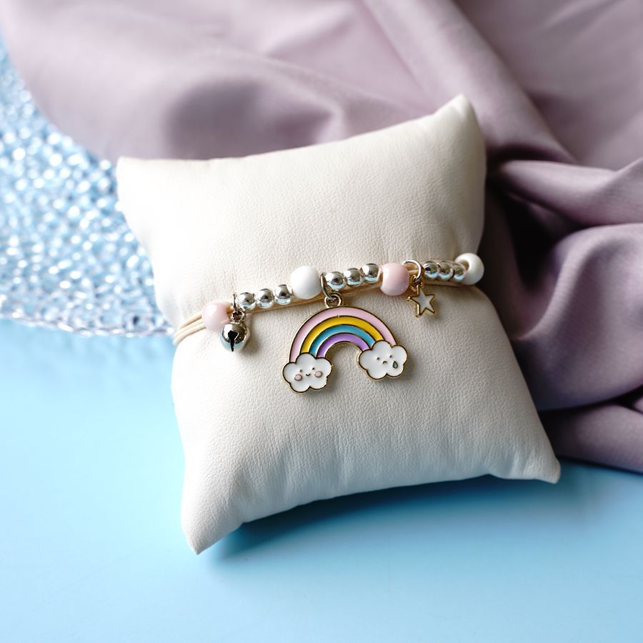 Ceramic Cartoon Bracelet Woven Alloy Jewelry Simple Beads Bracelet With Deer Rabbit Cat And Design Accessories