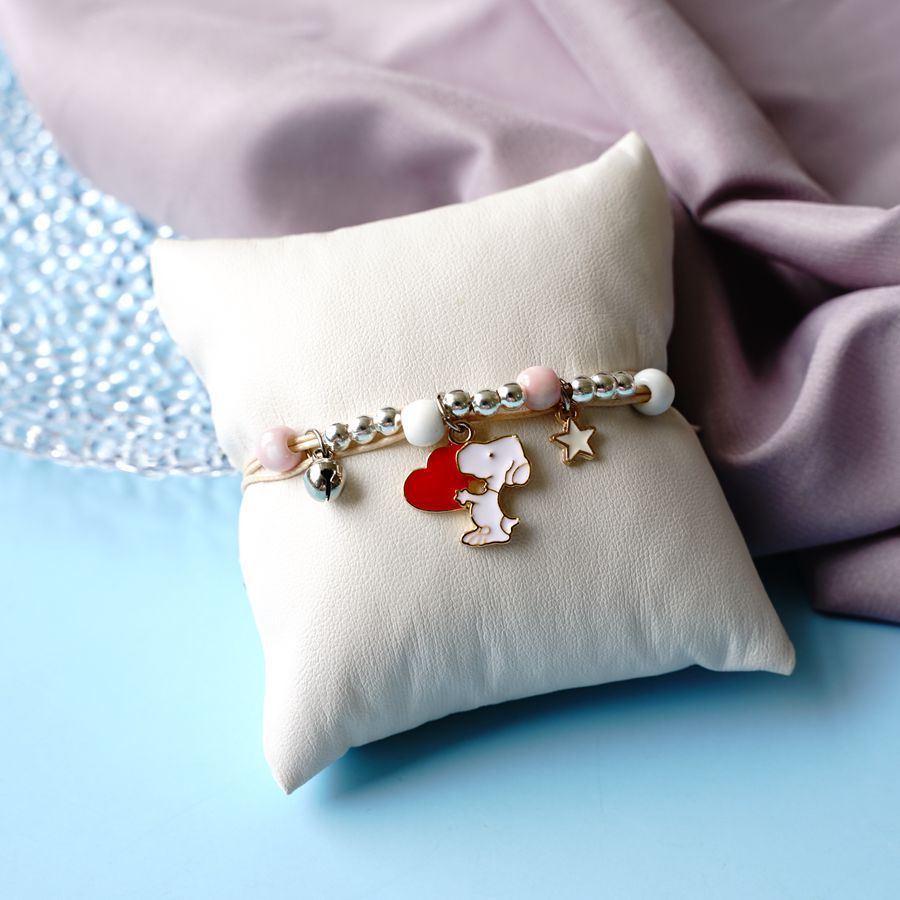 Ceramic Cartoon Bracelet Woven Alloy Jewelry Simple Beads Bracelet With Deer Rabbit Cat And Design Accessories