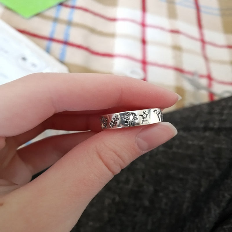 Wildflower Garden Flower Ring Electroplated Metal Ring Natural Flower Design Individually Packed Ring Gift For Women