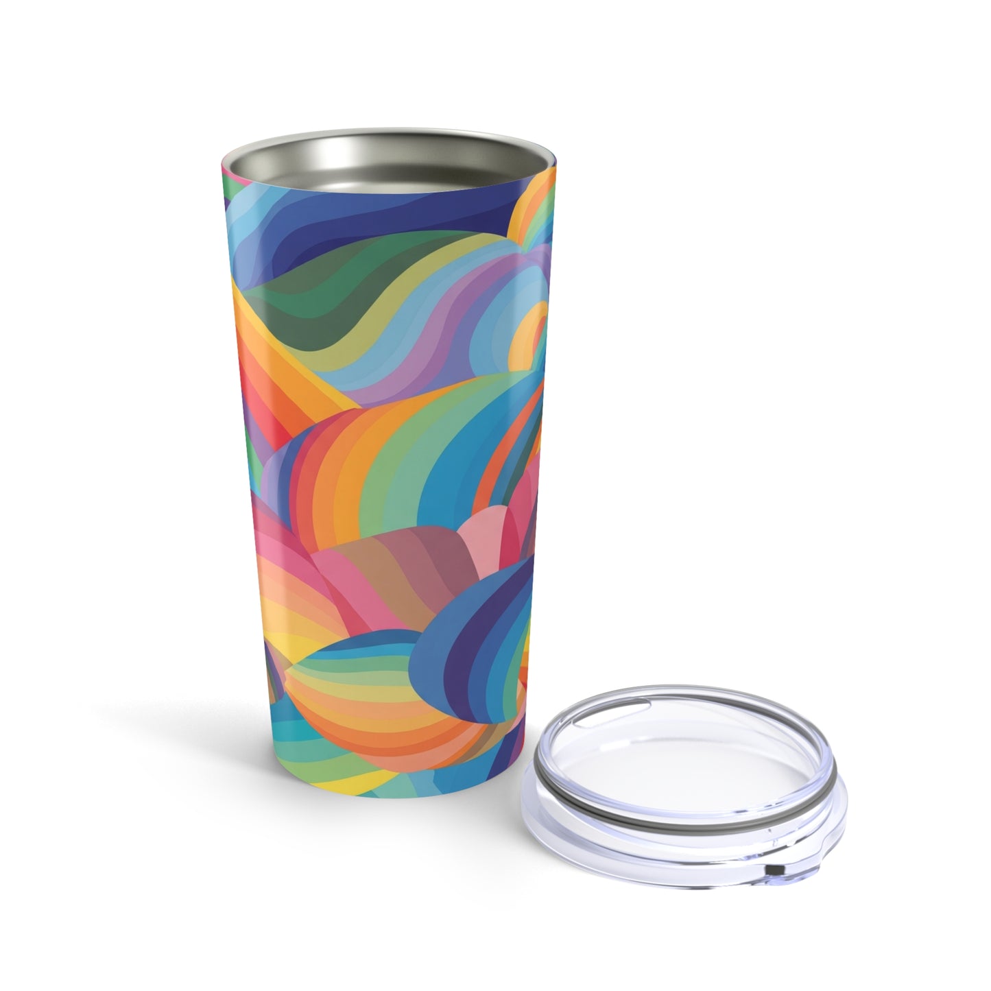 20oz Stainless Steel Printed Tumbler With Double Wall Vacuum Insulation Spill Resistant Durable Hot And Cold