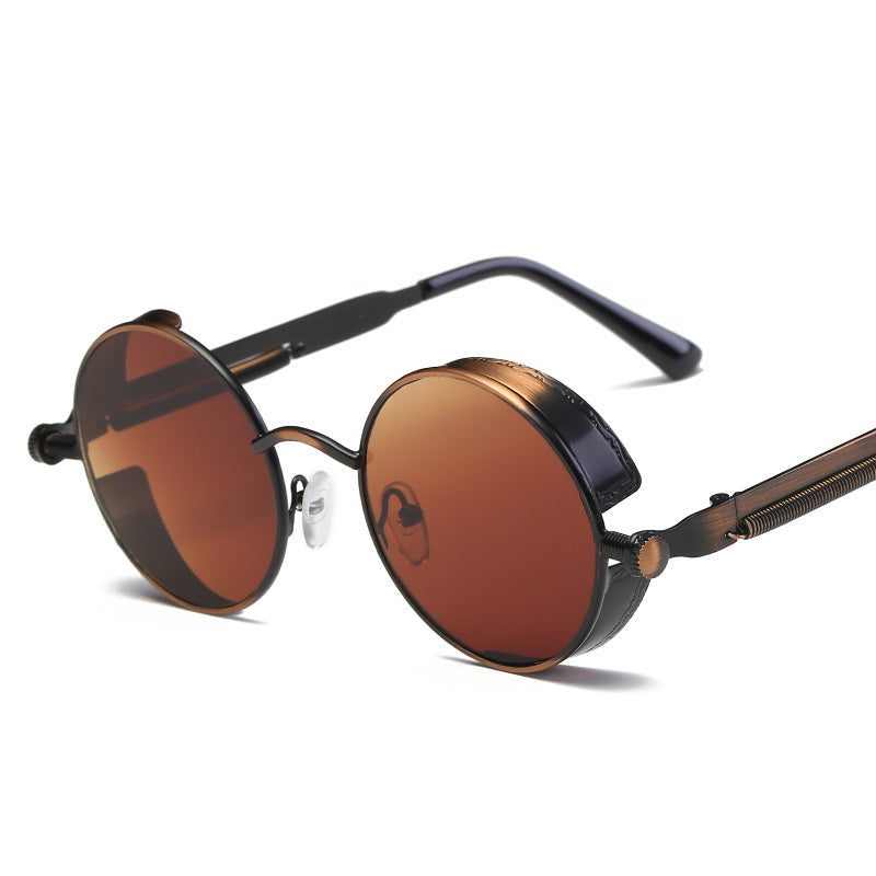 Women Vintage Round Eyeglasses Metal Frame With Spring Hinges Fashion Eyewear Timeless Glasses Everyday Style