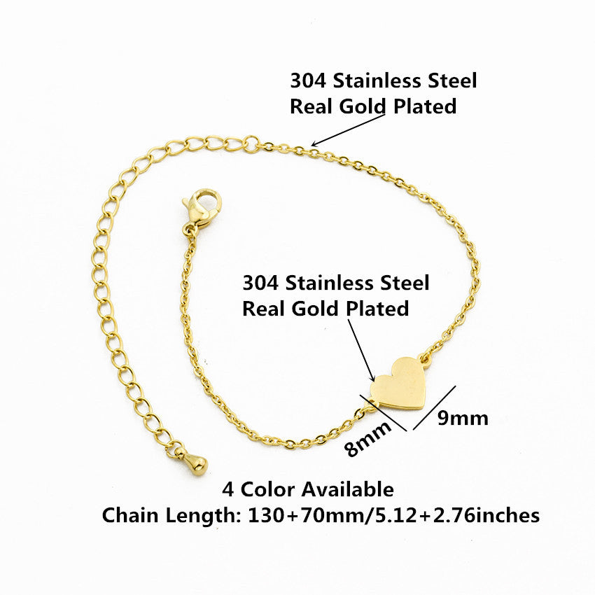 Womens Gold Plated Stainless Steel Clavicle Bracelet Simple Geometrical Design Jewelry Gift Boxed Anti Fatigue
