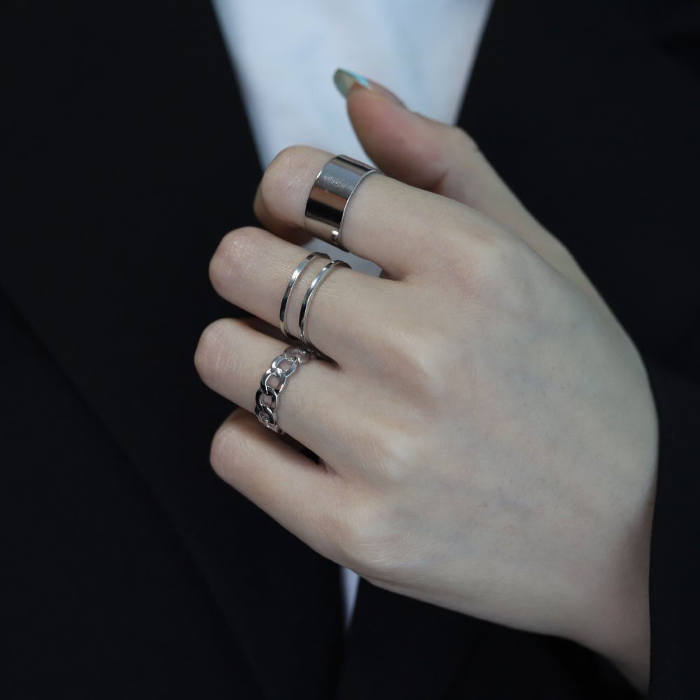 Unisex Adjustable Gold Tone Knuckle Ring Electroplated Alloy Punkish Jewelry For Men And Women Fashion Accessory