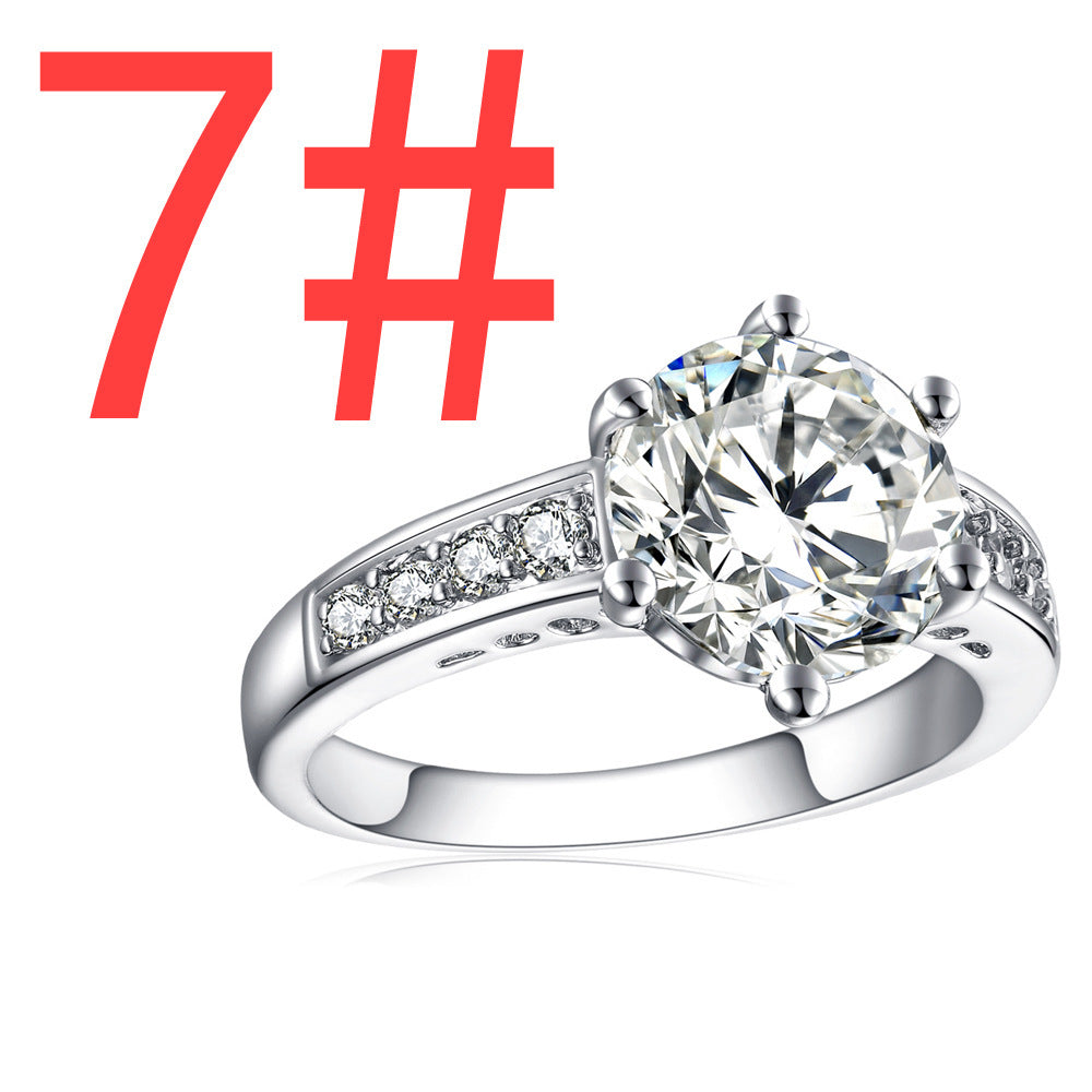 Womens Geometric Copper Inlaid Zircon Ring Fashion Jewelry Individually Packed Gift Ring Wedding Ring Promise Ring