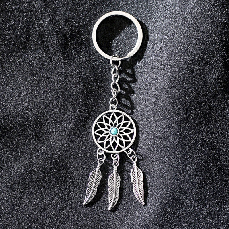 Dream Catcher Keychain With Tassel Pendant Metal Key Ring Unisex Gift For Weddings Birthdays Travel Graduations