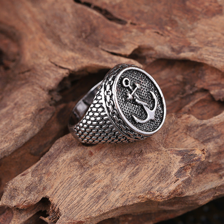 Tree of Life Ring Titanium Steel Polished Retro Punk Jewelry Gift Individually Packed For Men And Women Everyday Wear