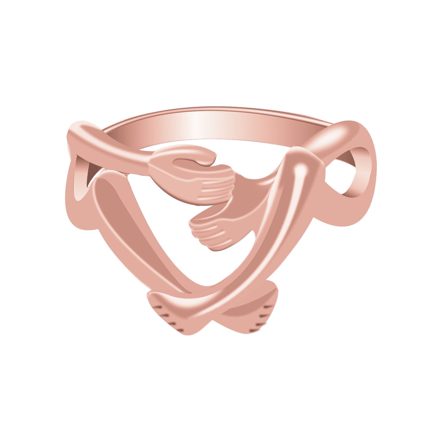 Geometric Ring For Women Alloy Jewelry Electroplated Finish Individually Packaged Gold Tone Ring In Gold Color