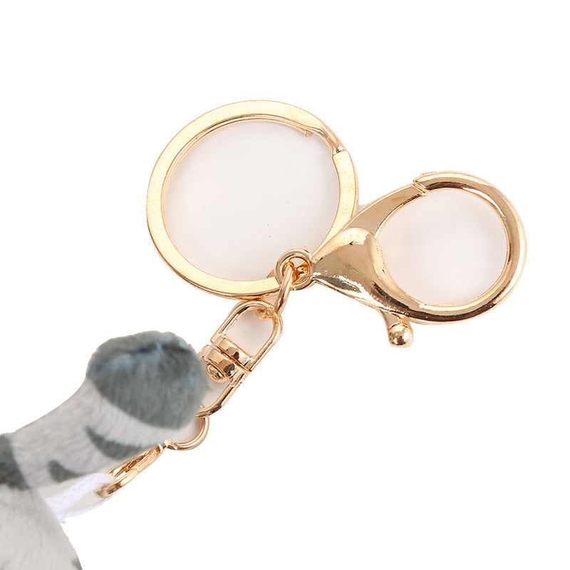 Dog Butt Keychain Cute Animal Plush Doll Super Soft Stuffed Animal Keychain Bag Charm Decoration Gift Dog Cute