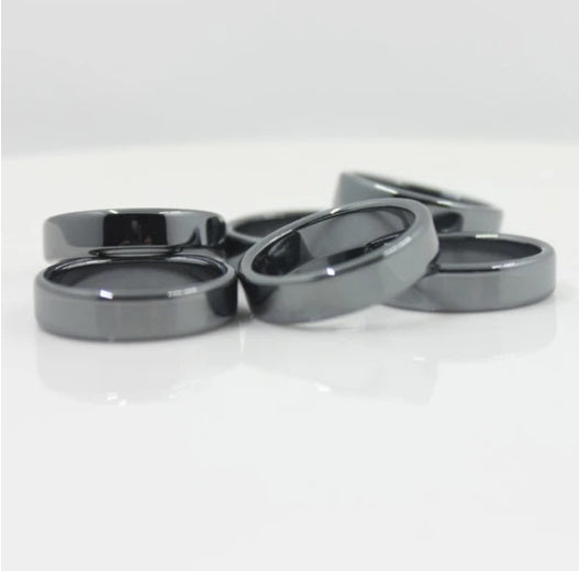 Geometric Black Gallstone Ring Simple Band Ring For Travel Souvenirs Employee Benefits Holiday Gifts Trade Fairs