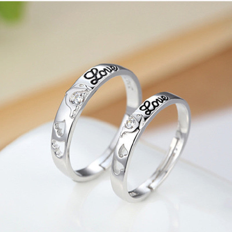 Sterling Silver Dolphin Ring Set With Diamond Accent For Women And Girls Adjustable Opening 925 Silver Precious Metal Quality Animal Zodiac Modeling Ring