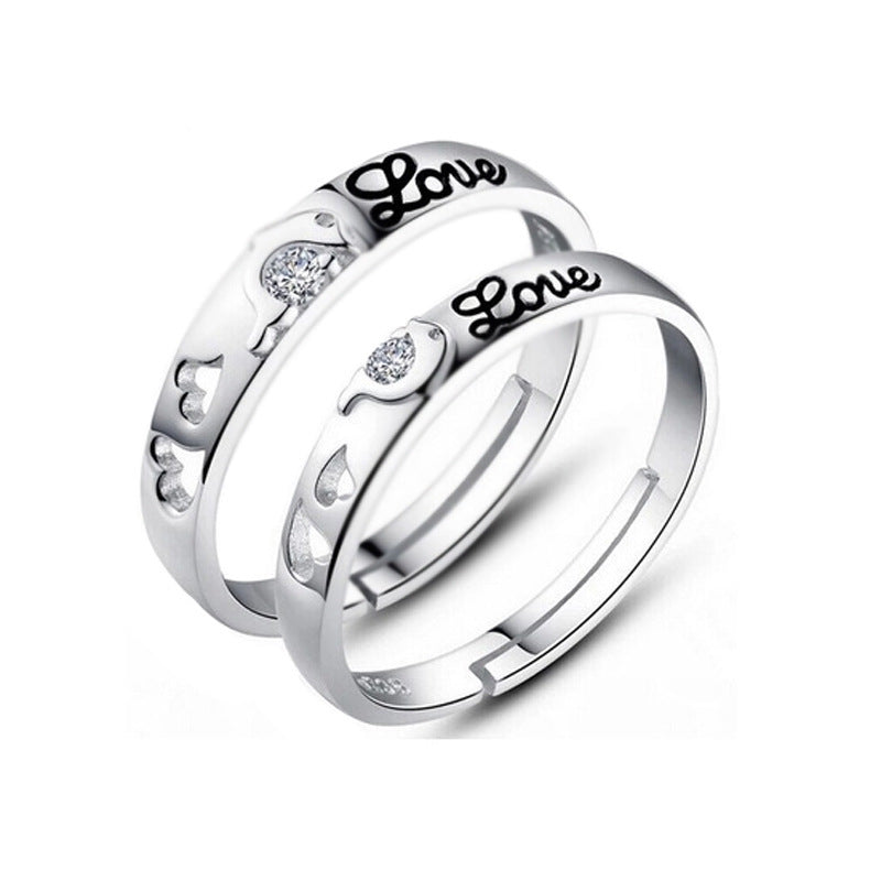 Sterling Silver Dolphin Ring Set With Diamond Accent For Women And Girls Adjustable Opening 925 Silver Precious Metal Quality Animal Zodiac Modeling Ring