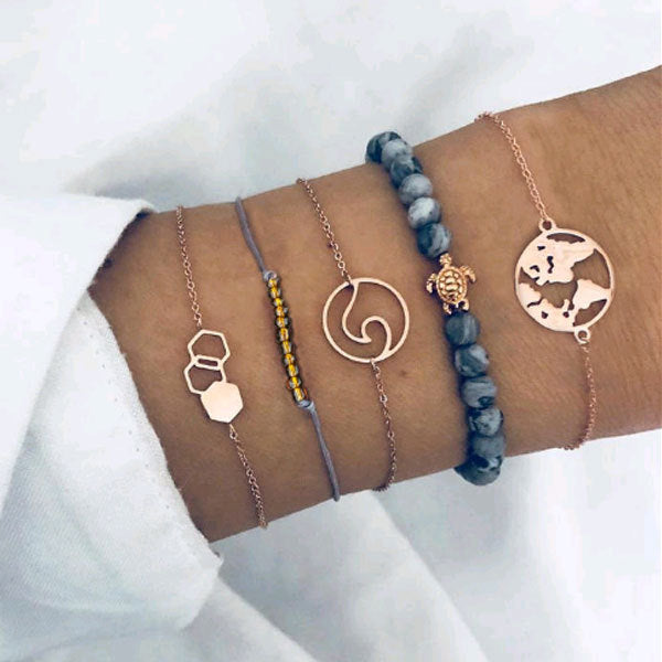 Geometric Knotted Circle Diamond Arrow Bracelet For Women Fashion Jewelry Gift Gold Color Ornament Sparkle Gem