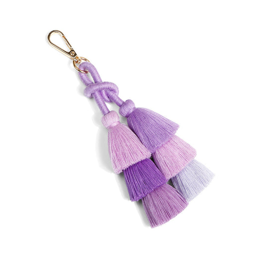 Handmade Tassel Keychain Alloy Pendant Hand Woven Rope Knot Bag Charm Bohemian Keyring European Decoration Style
