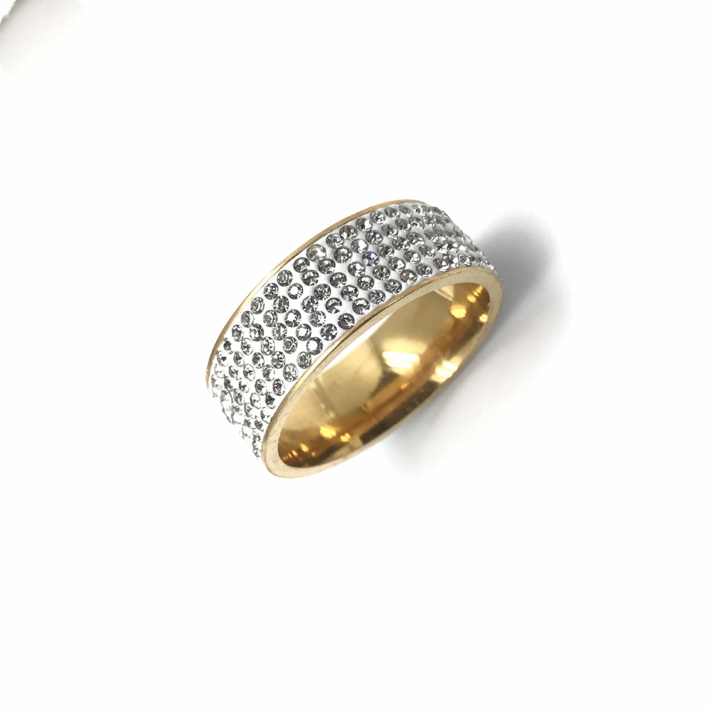 Stainless Steel UShape Ring for Men and Women Diamond Ring Individually Packed Customizable UnisexWear Fashion