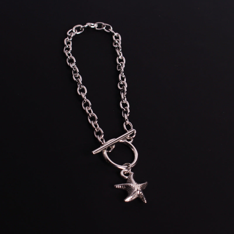 Unisex Alloy Bracelet Electroplated Retro Design Round Noodle Bear Charms With Smiley Lettering Glossy Finishes