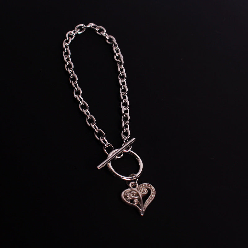 Unisex Alloy Bracelet Electroplated Retro Design Round Noodle Bear Charms With Smiley Lettering Glossy Finishes