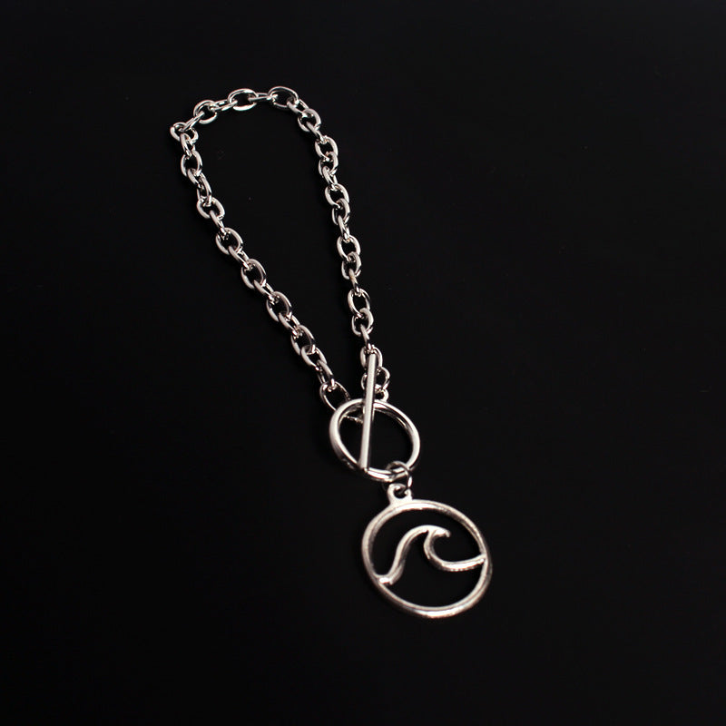 Unisex Alloy Bracelet Electroplated Retro Design Round Noodle Bear Charms With Smiley Lettering Glossy Finishes