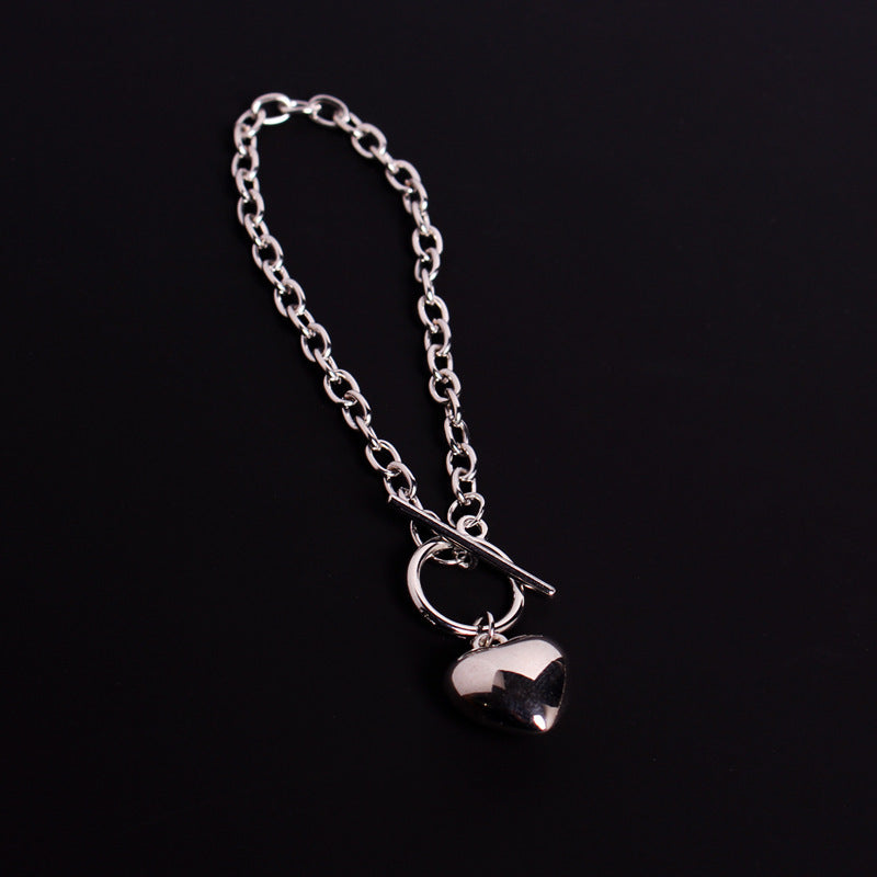 Unisex Alloy Bracelet Electroplated Retro Design Round Noodle Bear Charms With Smiley Lettering Glossy Finishes