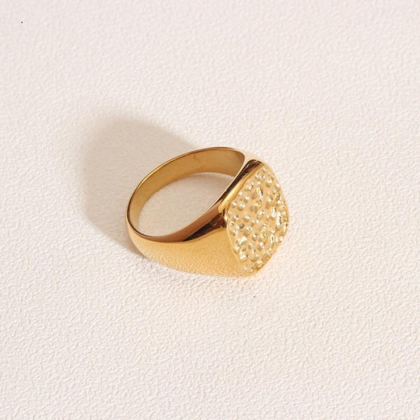 Retro Ring With Meteor Sky Moon Surface Crater Design Vintage Style Statement Jewelry Gift For Women Gift Idea