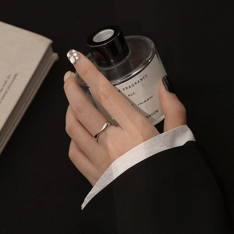 Unisex Opening Rings A Pair Of Matching Rings Gift Jewelry Commemorative Rings For Men and Women Geometric Anniversary Rings