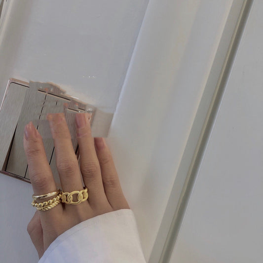 Sterling Silver Knotted Ring Adjustable Open Ring Geometric Jewelry Gift For Her Lightweight Daily New Touches