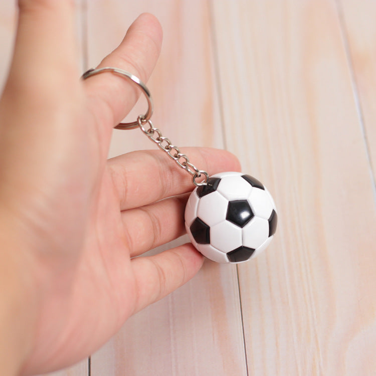 Durable Leather And Plastic Sports Ball Keychain Basketball Football Volleyball Key Ring For Fans Gift Great Gift Idea