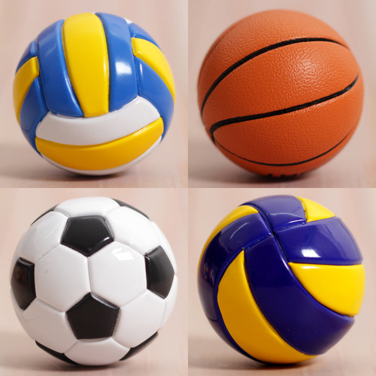 Durable Leather And Plastic Sports Ball Keychain Basketball Football Volleyball Key Ring For Fans Gift Great Gift Idea