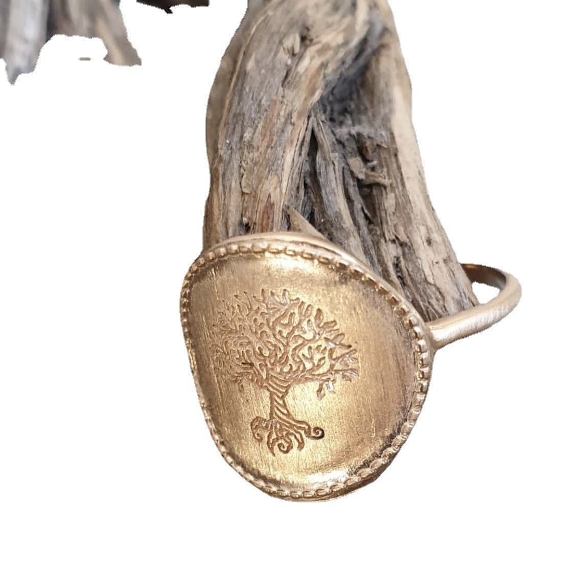 Tree Of Life Ring Gold Plated Alloy Metal European Style Festival Gift Individually Packed Customizable Ring Ring