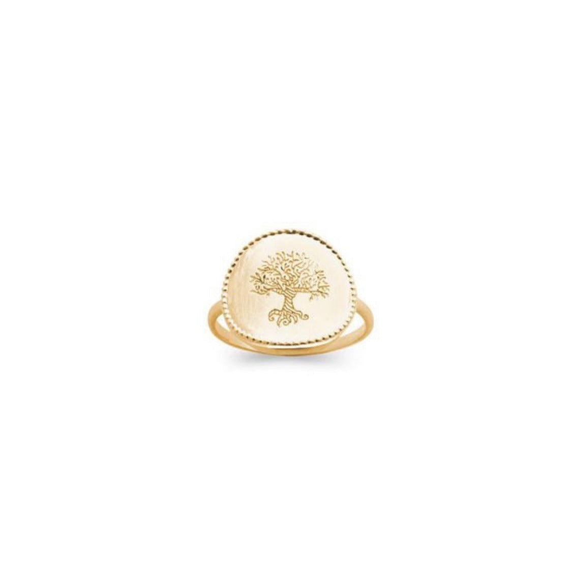 Tree Of Life Ring Gold Plated Alloy Metal European Style Festival Gift Individually Packed Customizable Ring Ring