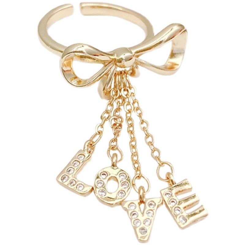 Womens Tassel Ring European Design Freshly Baked Novelty Ring for Women Alloy Silver Plated Gold Plated Ring Fashion Jewelry Gift for Her