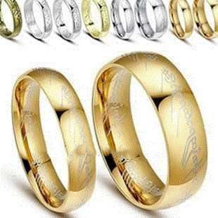 Men Titanium Steel Ring Band Europe America Geometry Rainbow Decor Accessories Inner Diameter 16 17 18 19 20mm